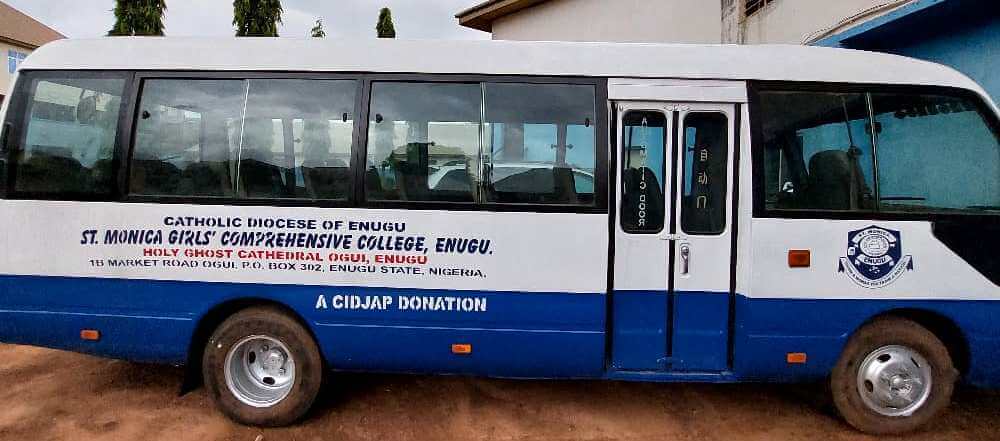 CIDJAP Donate Bus to St. Monica Girls’ Comprehensive College Enugu