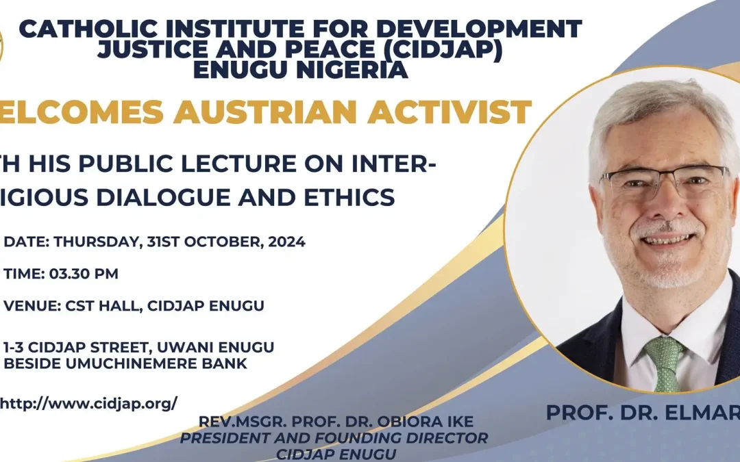 CIDJAP Hosts Public Lecture on Inter-Religious Dialogue and Ethics