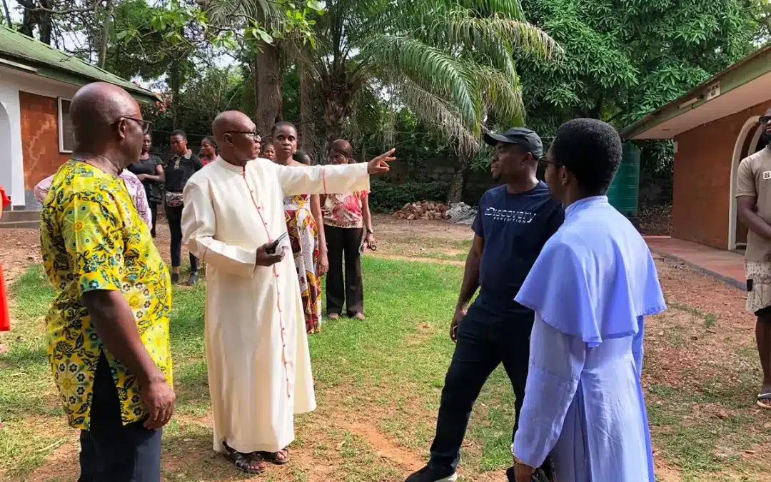 Msgr. Prof. Obiora Ike Visits CIDJAP Ofuobi Africa Centre