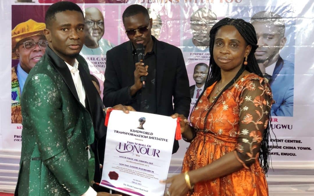 Kindworld Transformation Initiative Honours Msgr. Prof. Obiora Ike as Social Good Patriarch at 2025 Summit