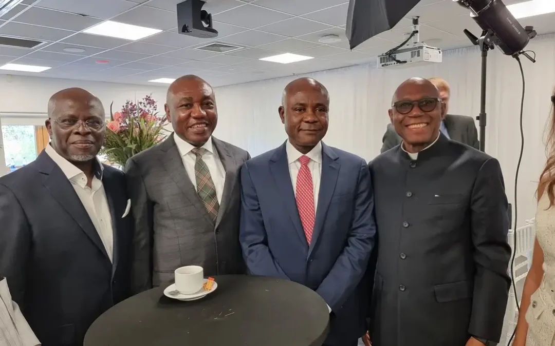 Governor Peter Mbah Receives Honorary Doctorate in London, with Msgr. Prof. Obiora Ike Present